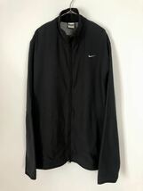 NIKE FIT DRY ナイキ ドライフィット 00s ビンテージ ヴィンテージ ポリエステル ジャケット ブラック 黒 シェル ブルゾン_画像1