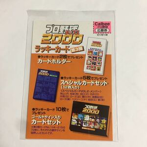 カルビー2000 第3弾ラッキーカード未使用