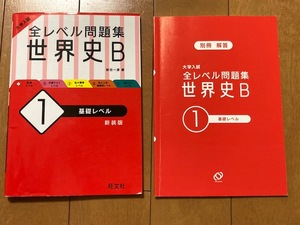 送料込*大学入試*全レベル問題集 世界史B*1基礎レベル*旺文社新装版*