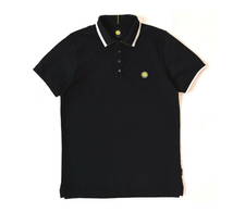 Pretty Green ロゴワッペン鹿の子生地のポロシャツ(sizeS)　プリティグリーン_画像3