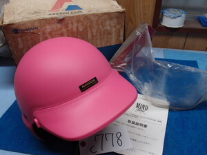 Honda PT-F32 Size M Pink Helme Retro Долгосрочное хранение неиспользованное предмет во время склада ☆ 彡 彡 彡 彡 彡 彡