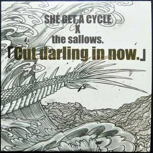 【 群馬ハードコア２バンドスプリットCD シュリンク付き即決盤 全国無料発送 】 SHE GET A CYCLE X the sallows. / Cut Darling In Now.