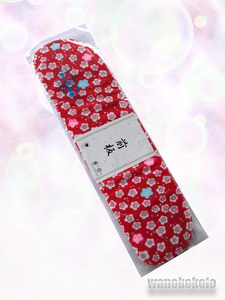 [ peace. .] soft breaking not front board belt attaching red series / plum pattern No.2255
