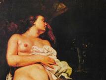 ギュスターヴ・クールベ、【眠るブロンドの女】、希少な額装用画集より、状態良好、新品額装付、Gustave Courbet_画像5