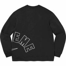 L ★新品未使用★ Supreme 22SS Nike Arc Crewneck ナイキ アーチ クルーネック Black ブラック 黒_画像2