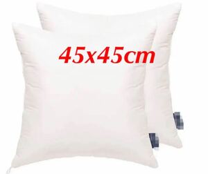 クッション 枕 ヌードクッション(45x45cm・2個セット ホワイト）