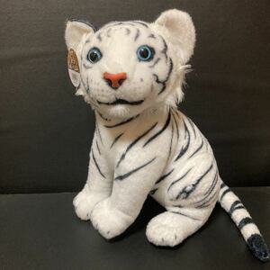  approximately 30cm real tiger soft toy . goods . seat . animal 