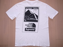 ☆ 16SS Supreme シュプリーム THE NORTH FACE Steep Tech Tee ノースフェイス スティープ テック Tシャツ BOX LOGO ボックスロゴ (白S)CGN_画像2