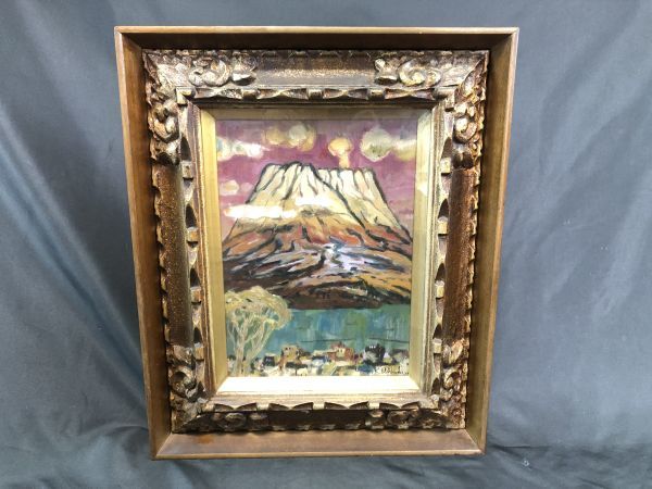 0u1M26E010 Kazuyuki Shimazu Sakurajima 带框 No. 4 西方画家山水画, 绘画, 油画, 自然, 山水画