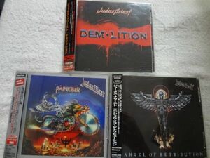 JUDAS PRIESTジューダスプリースト オリジナルアルバムCD3枚セット「ANGEL OF RETRIBUTION」「PAINKILLER」「DEMOLITION」