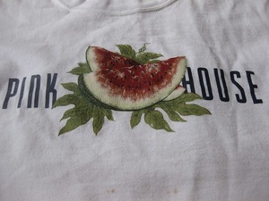PINKHOUSE ピンクハウス 半袖Tシャツ　トップス　すいかとロゴプリント