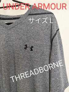 UNDER ARMOUR■■アンダーアーマースレッドボーンTシャツ サイズＬ　used