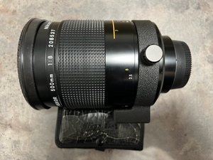 ☆ 美品 ニコン Nikon Reflex-NIKKOR 500mm 1:8 f/8 NEW HN-27付 望遠 ミラーレンズ レンズカバー キャップ前後付 カラーフィルター付 ☆