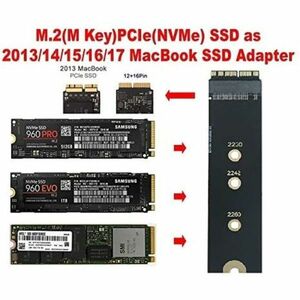 新品良品即決■送料無料 MacBook Air Pro用M.2 NVME SSD変換アダプター（2013-2017）A1465 A1466 A1419 A1398 A1502用