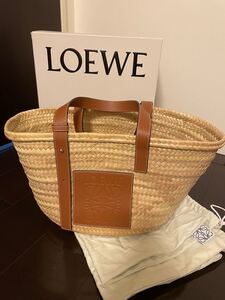 ロエベ カゴ LOEWE バスケット ナチュラル タン ミディアム M
