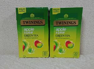 トワイニング apple & pear GREEN TEA 40g×2箱