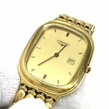 【稼働品】 LONGINES ロンジン 腕時計 アナログ クォーツ フラッグシップ Flagship スクエア 7280 ゴールド RLV1957_画像8