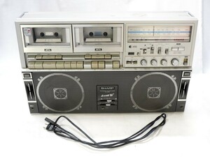 1円スタート ラジカセ SHARP シャープ ラジオ付ステレオテープレコーダー GF-818ST The SEARCHE・W AM/FM/カセット 通電確認済 OO30019