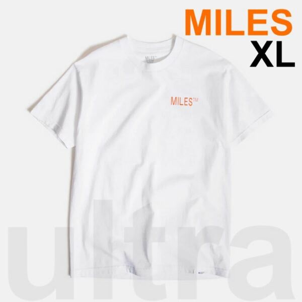 【新品未開封／XL】MILES Tシャツ LOGO HIT S/S TEE - WHITE