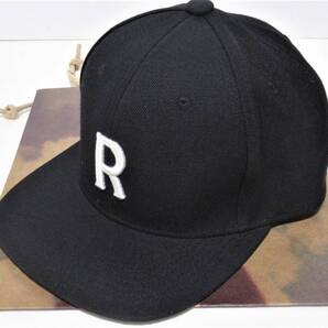 新品★RHC ロンハーマン 6パネルキャップ R刺繍 ブラック RonHerman スナップバック