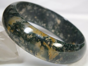 ^v# dragon ..# ice kind water plants ..( Moss a gate ) large bangle 61mm prompt decision v77*^V