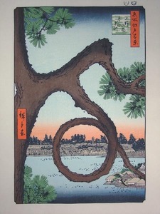 ●○■龍香堂■復刻木版　歌川広重浮世絵『上野山内月のまつ』○●