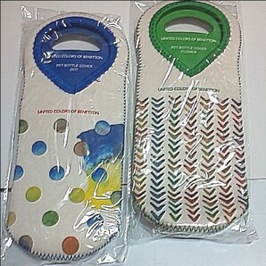 ベネトン ペットボトルカバー フラワー &ドット BENETTON 2個