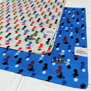 新品2枚組→VivienneWestwoodハンカチ→ヴィヴィアンウエストウッド→メロディオーヴ→音符→マリン