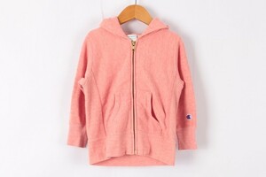  Champion Zip up Parker hood jacket sweat for girl 100 size pink Kids child clothes Champion