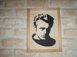 Art hand Auction Fans von James Dean werden dieses ausgeschnittene Kunstwerk aus Sperrholz lieben, Handgefertigte Artikel, Innere, Verschiedene Waren, Bedienfeld, Tapisserie