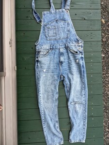 オーバーオール M ダメージオーバーオール 男女兼用 ZARA