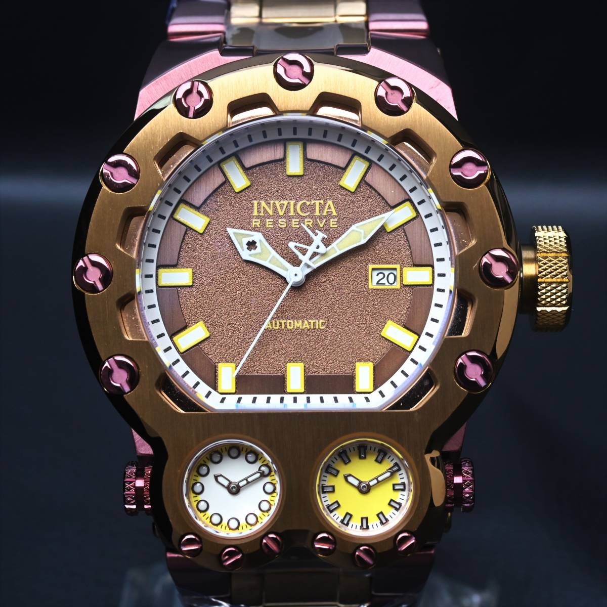 INVICTA インビクタ『Reserve Mugnum Tria 35104』 3つのムーブメント