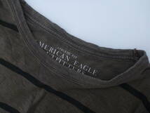 AMERICAN EAGLE　アメリカンイーグル ★　茶×黒　長袖　Tシャツ　XXL_画像4