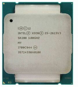 2個セット Intel Xeon E5-2623 v3 SR208 4C 3GHz 10MB 105W LGA2011-3 DDR4-1866