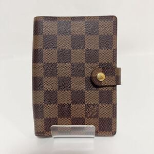 LOUIS VUITTON ルイヴィトン ダミエ アジェンダPM 手帳カバー 中古