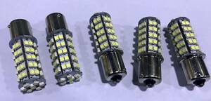 24V用 S25 LED 68連smd シングル ホワイト 10個