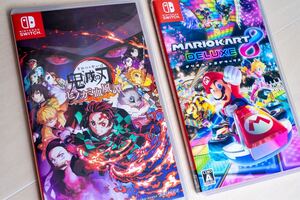 【Nintendo Switch】鬼滅の刃 ヒノカミ血風譚、マリオカート8デラックス※2本セット※
