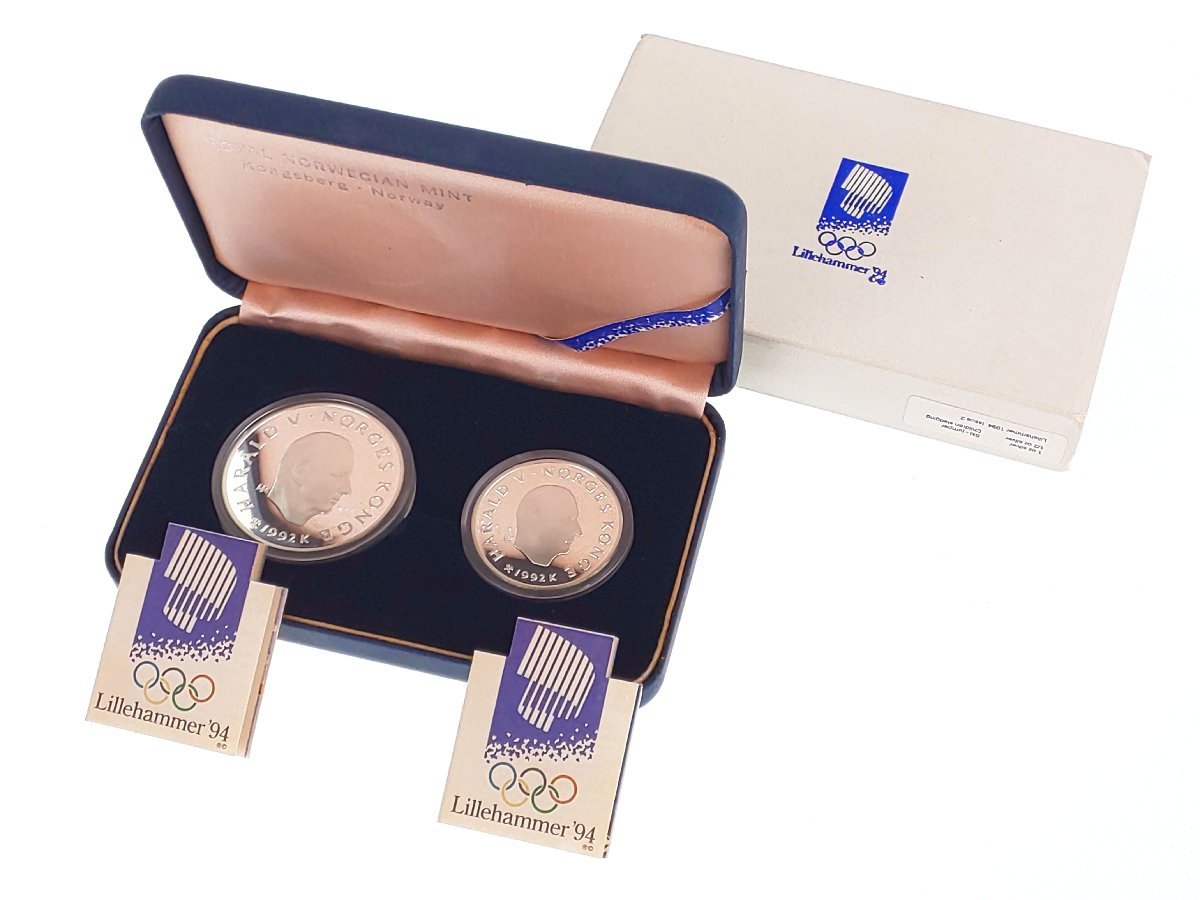 限定 冬季オリンピック　リルハンメルオリンピック記念硬貨 旧貨幣/金貨/銀貨/記念硬貨
