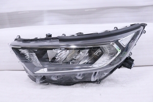 18-389★LED MXAA52 RAV4★左ヘッドライト コンピュータ付 ガソリン車 STANLEY 42-90 打刻:E ブラック 純正★トヨタ (YM)