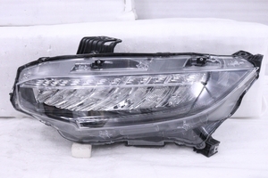 22-135★LED FK7 シビック TYPE-R★左ヘッドライト KOITO 100-18661 打刻:J1 ブラック 純正★ホンダ FK8 FC1 (RO)