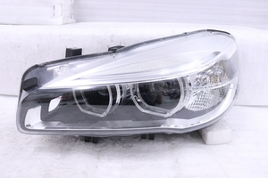 23-382★前期 LED F45 BMW2シリーズ★左ヘッドライト A9 7472215-01 ブラック 純正★BMW F46 (UK)