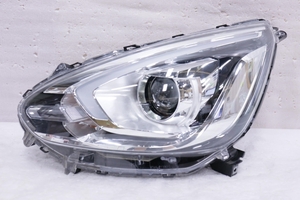 209-1751-R★美品 後期 HID★A05A ミラージュ G★左ヘッドライト W3014 打刻 V★ ブラック メッキ キセノン 三菱 純正 (DM)