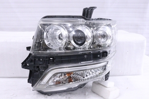 24-1065★HID JF1 N-BOXカスタム★左ヘッドライト KOITO 100-62038 打刻:４ ユニット スモークメッキ 純正★ホンダ (KK)