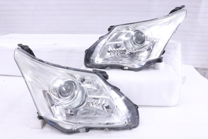 26-755★前期 HID ZRT272W アベンシス★左右ヘッドライト バラスト付 KOITO 05-13 打刻:20 メッキ 純正★トヨタ (YM)