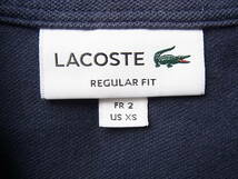 LACOSTE ラコステ　ストレッチ鹿の子素材　フロント比翼　ポロシャツ サイズ 2 ネイビー　 ㈱ラコステジャパン社製_画像4