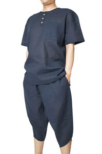 [...] Henry shirt men's . warehouse ... weave monkey L manner long pants top and bottom set MU-3 L size 