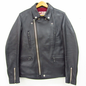 Addict Clothes Addict Crows double rider's jacket leather jacket sheep leather sheepskin SIZE:36 VFG5993