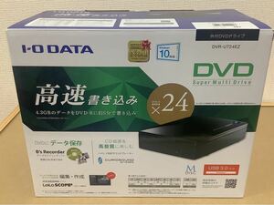 DVDドライブ DVR-UT24EZ I-O DATA 定価：6578円　外付けタイプ