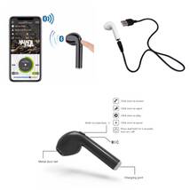 Bluetooth　イヤホン　ワイヤレスイヤホン iPhone　アンドロイド パソコン　ゲーム機 マイク 両耳 USB 充電 重低音 ホワイト　21_画像7