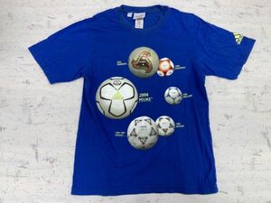 【送料無料】 アディダス adidas サッカー ボール スポーツウェア KIRIN ワールドカップ 日本代表 半袖Tシャツ カットソー メンズ S 青